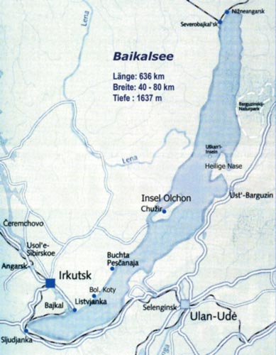 Gesamtkarte Baikalsee